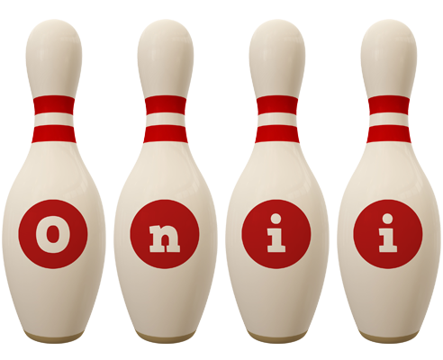 Onii bowling-pin logo