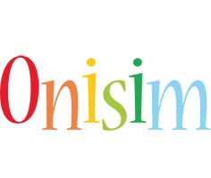 Onisim birthday logo