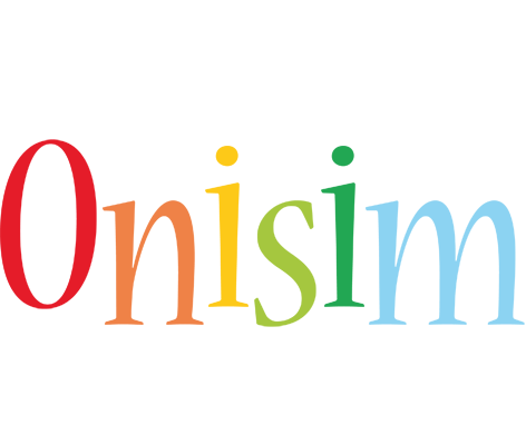 Onisim birthday logo