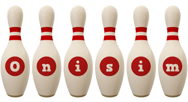 Onisim bowling-pin logo