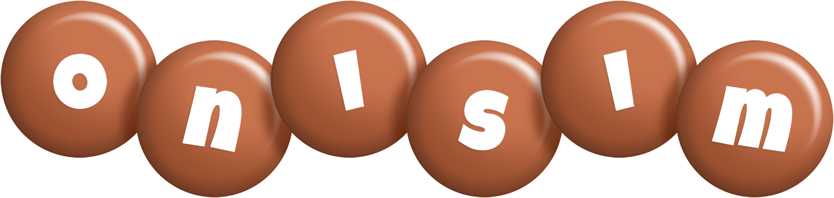 Onisim candy-brown logo