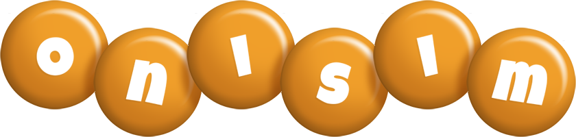 Onisim candy-orange logo