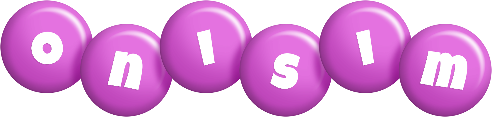 Onisim candy-purple logo