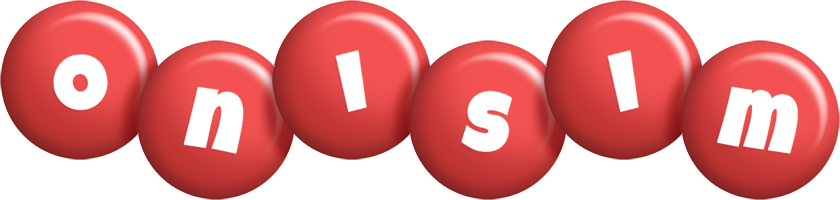 Onisim candy-red logo