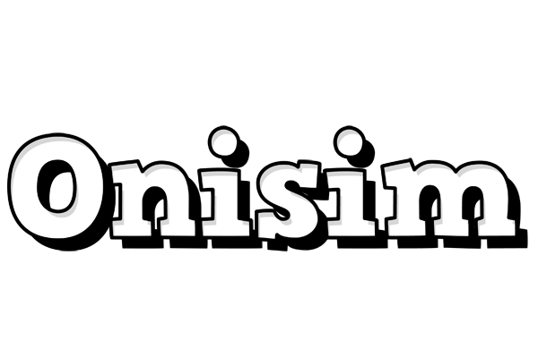 Onisim snowing logo