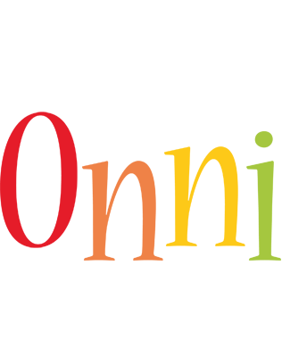Onni birthday logo