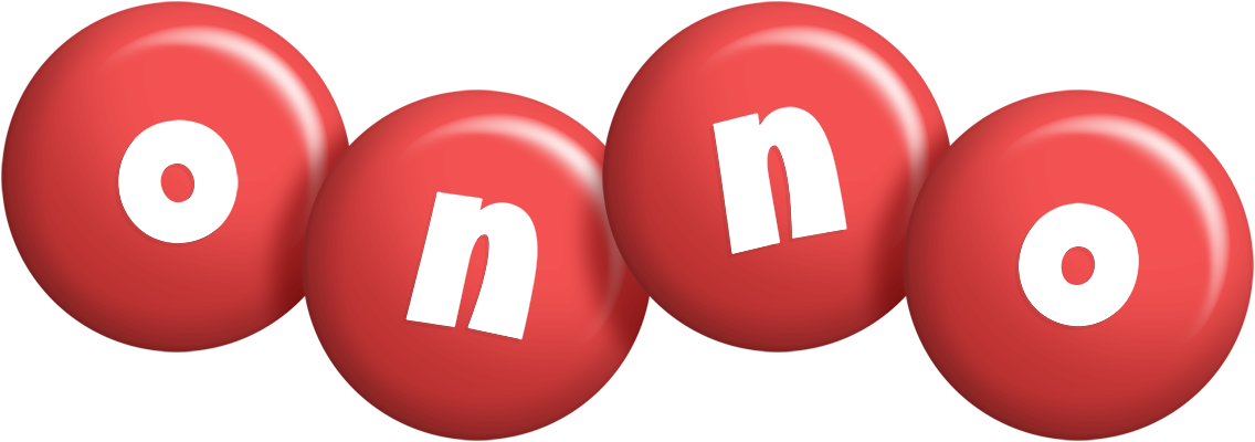 Onno candy-red logo