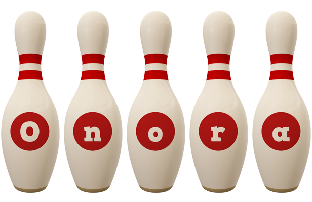 Onora bowling-pin logo