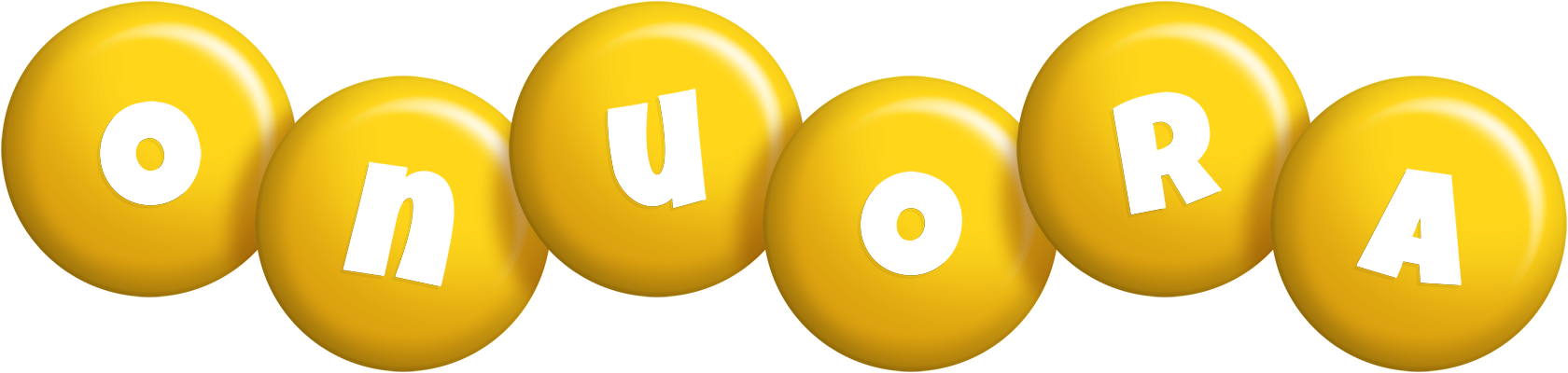 Onuora candy-yellow logo