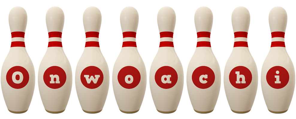 Onwoachi bowling-pin logo