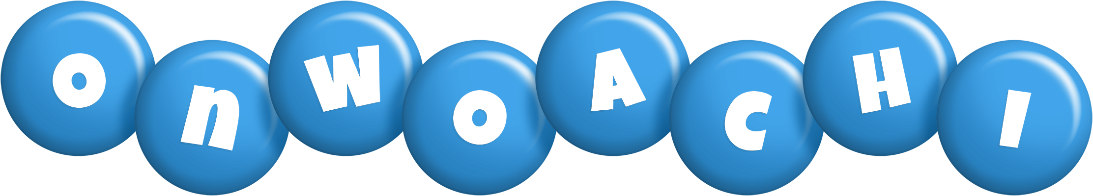 Onwoachi candy-blue logo