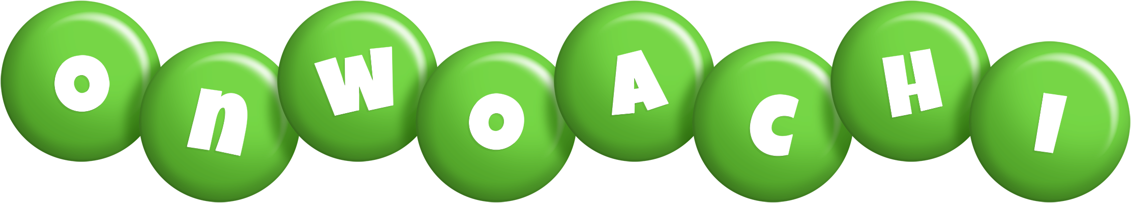 Onwoachi candy-green logo