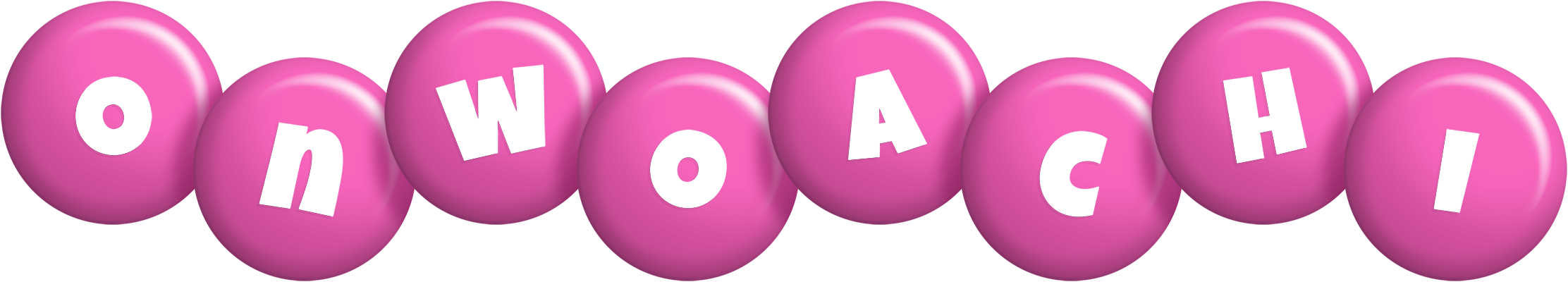 Onwoachi candy-pink logo