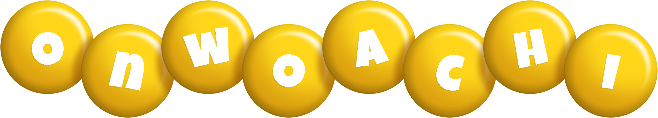 Onwoachi candy-yellow logo