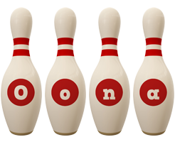 Oona bowling-pin logo