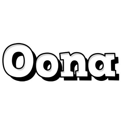 Oona snowing logo