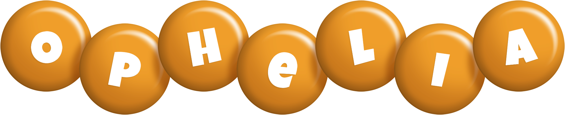 Ophelia candy-orange logo