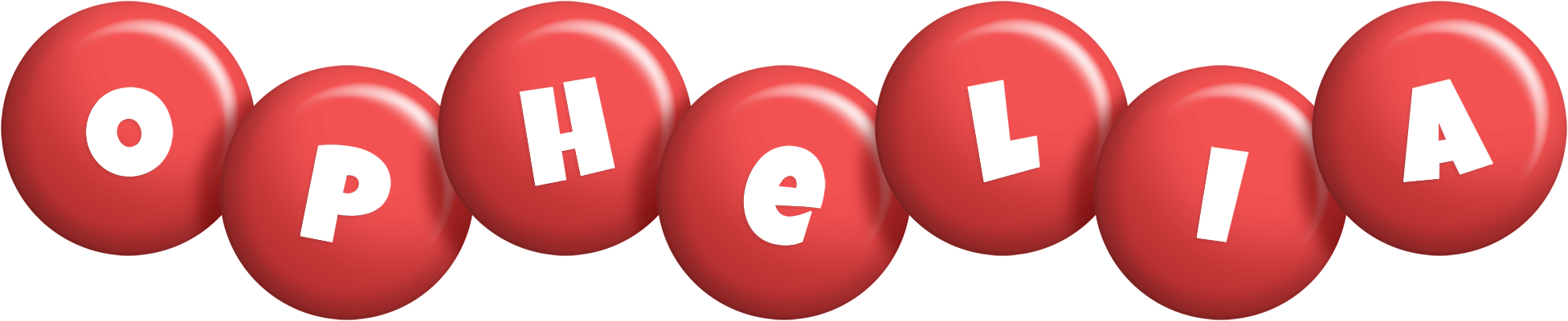 Ophelia candy-red logo