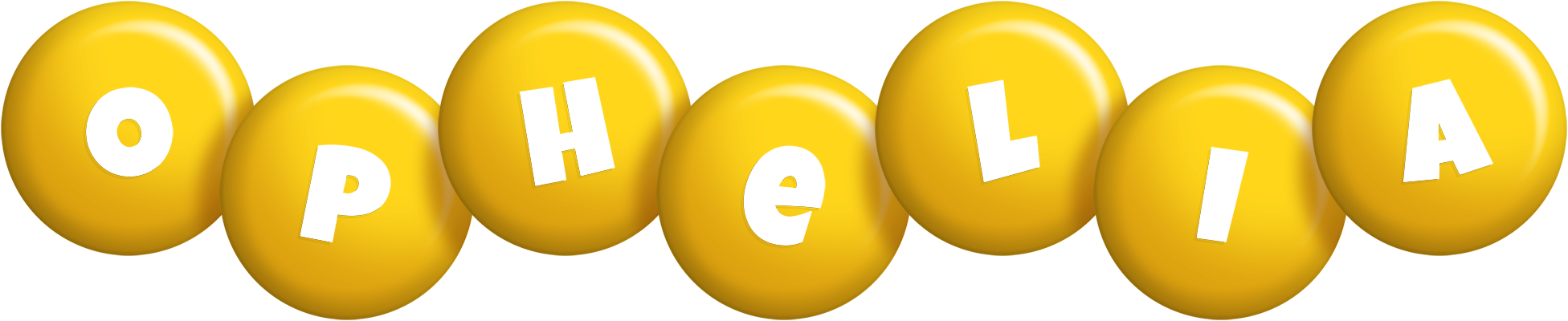 Ophelia candy-yellow logo