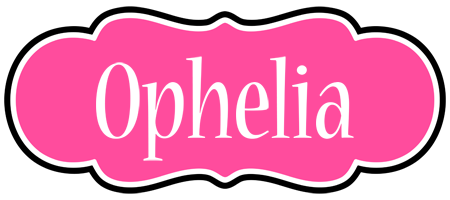 Ophelia invitation logo