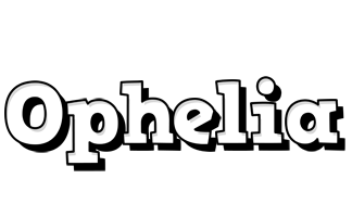 Ophelia snowing logo