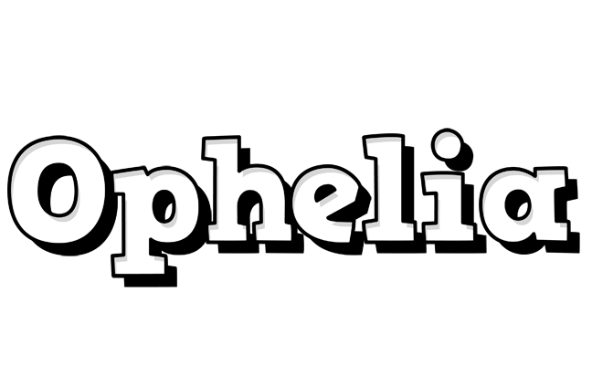 Ophelia snowing logo