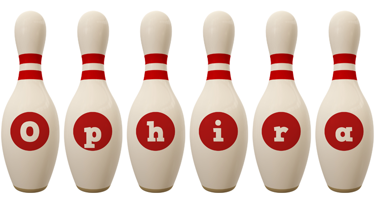 Ophira bowling-pin logo