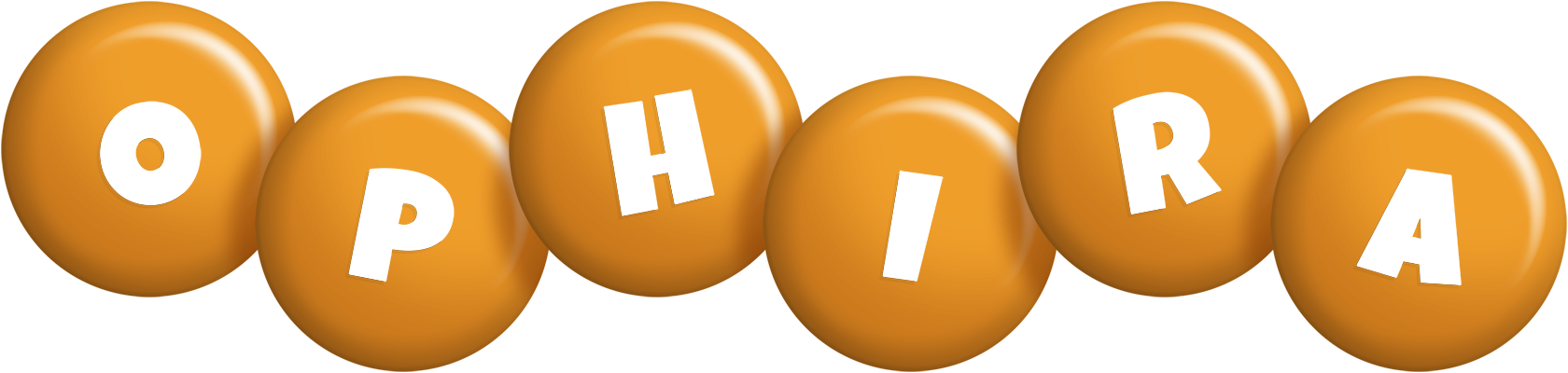 Ophira candy-orange logo