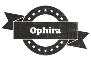 Ophira grunge logo