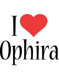 Ophira i-love logo