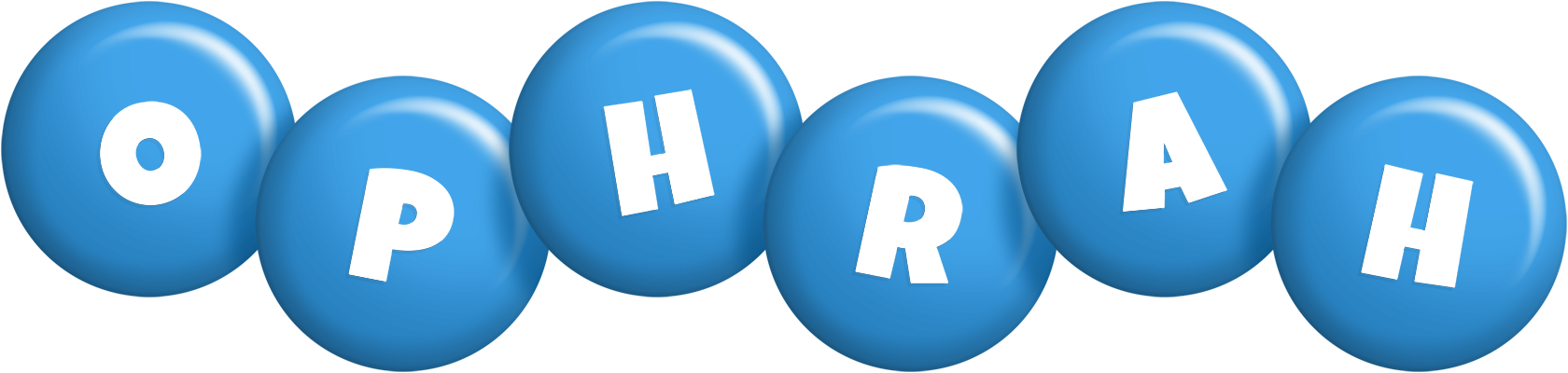 Ophrah candy-blue logo