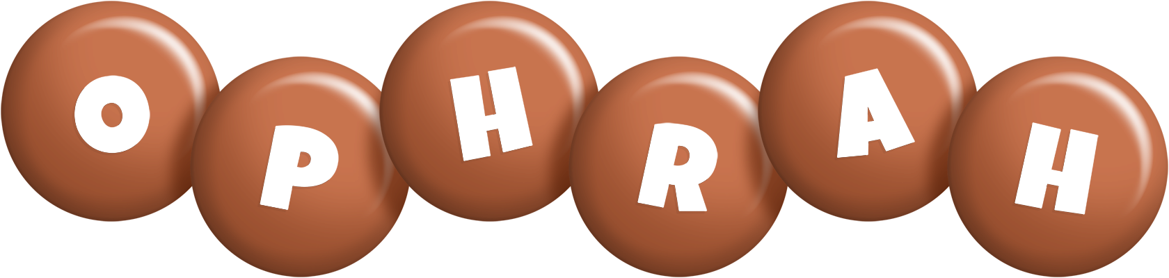 Ophrah candy-brown logo