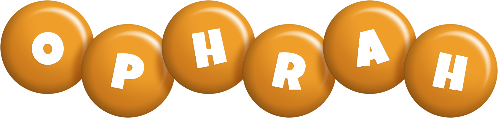 Ophrah candy-orange logo