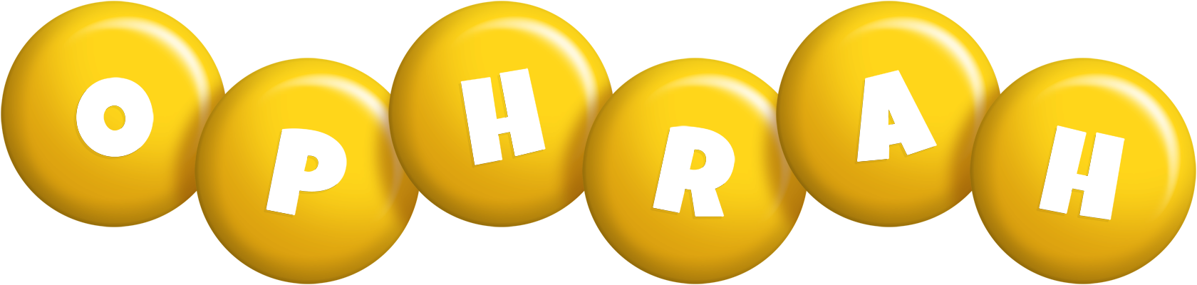 Ophrah candy-yellow logo