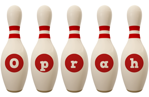 Oprah bowling-pin logo