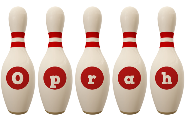 Oprah bowling-pin logo