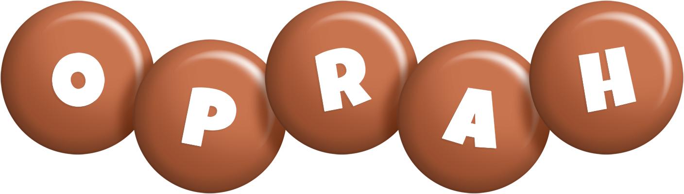 Oprah candy-brown logo