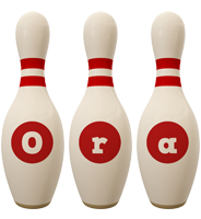 Ora bowling-pin logo