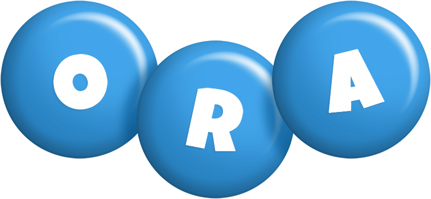 Ora candy-blue logo