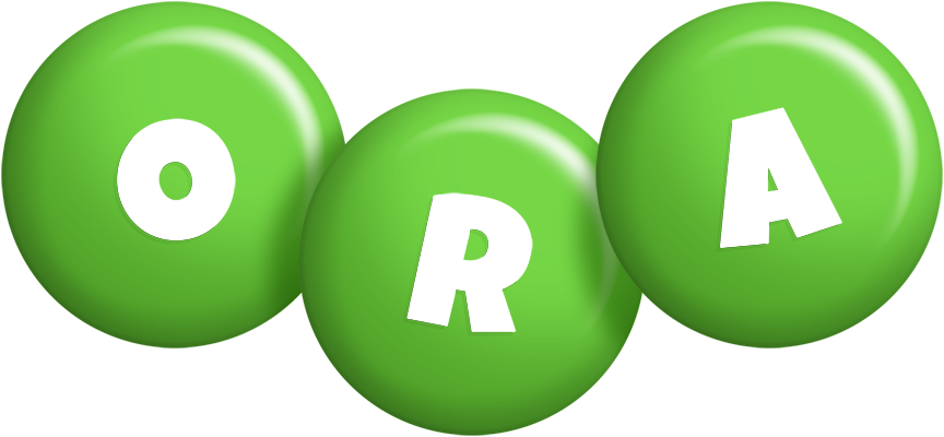 Ora candy-green logo