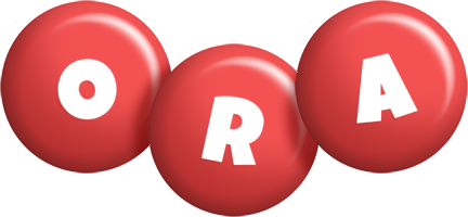 Ora candy-red logo