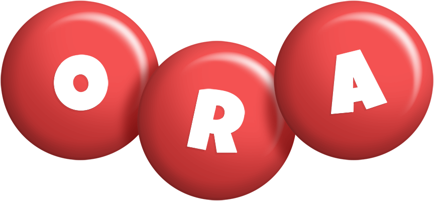Ora candy-red logo