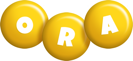 Ora candy-yellow logo