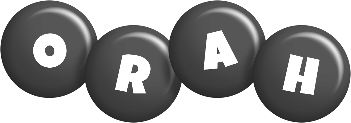 Orah candy-black logo