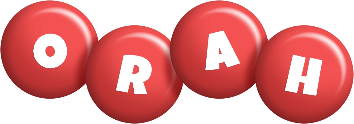 Orah candy-red logo