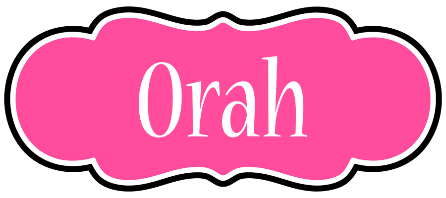 Orah invitation logo