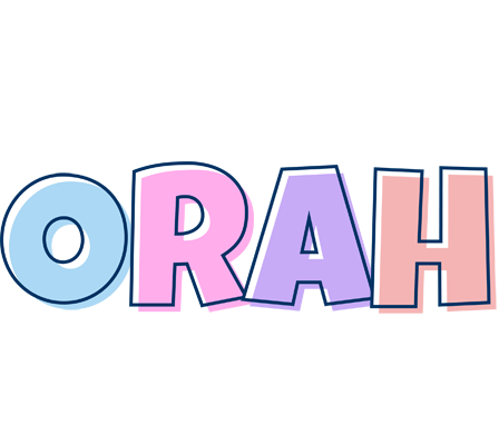 Orah pastel logo