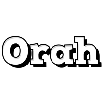 Orah snowing logo