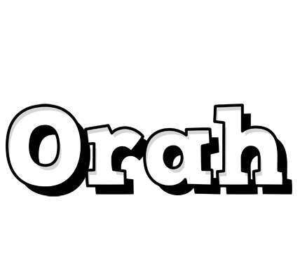 Orah snowing logo