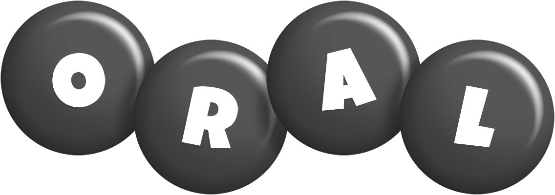 Oral candy-black logo